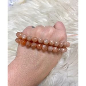 High grade Peach Moonstone bracelets
